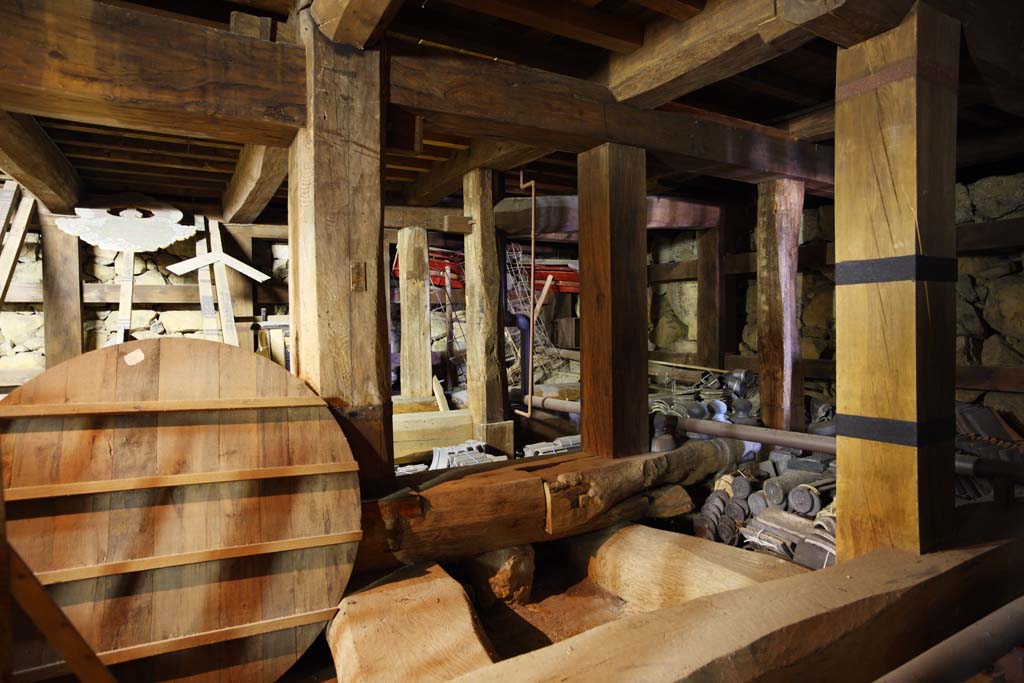 photo,material,free,landscape,picture,stock photo,Creative Commons,Matsue-jo Castle, pillar, beam, castle, Ishigaki