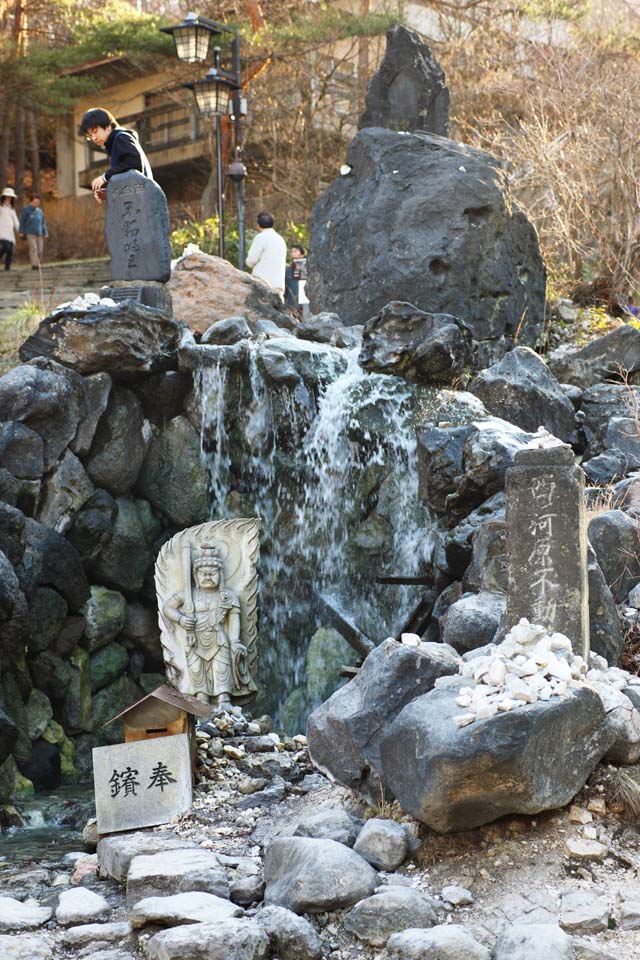 Foto, materiell, befreit, Landschaft, Bild, hat Foto auf Lager,Ein Flussufer vom Kusatsu heier Frhlingswesten, Acala, heier Frhling, Buddhismus, Buddhistischer Dienst fr hatte eine Fehlgeburt Kinder