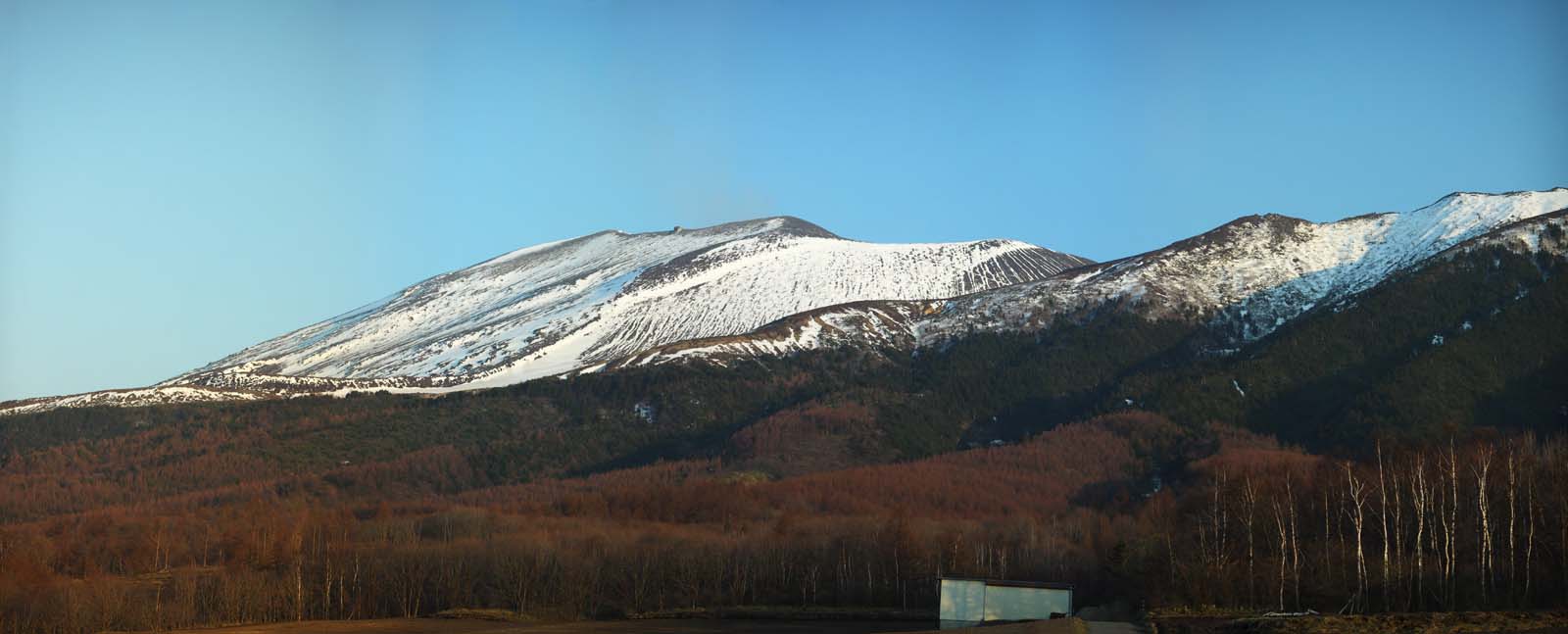 Foto, materiell, befreit, Landschaft, Bild, hat Foto auf Lager,Mt. Asama-yama, Schnee, Vulkan, Bave-Stein, Lava