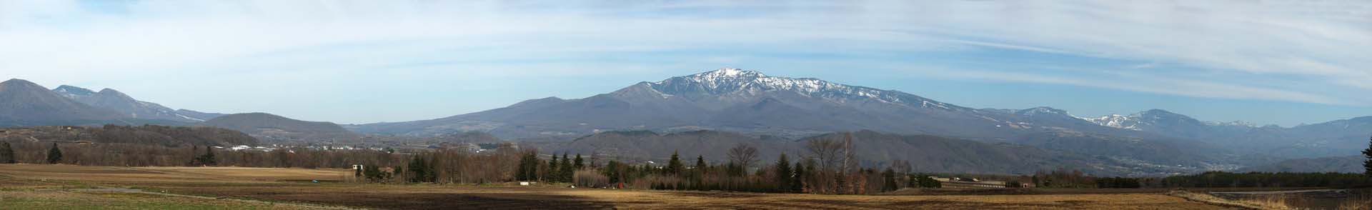 fotografia, materiale, libero il panorama, dipinga, fotografia di scorta,Tsumagoimura, Neve, coltivi villaggio, campo, cielo blu