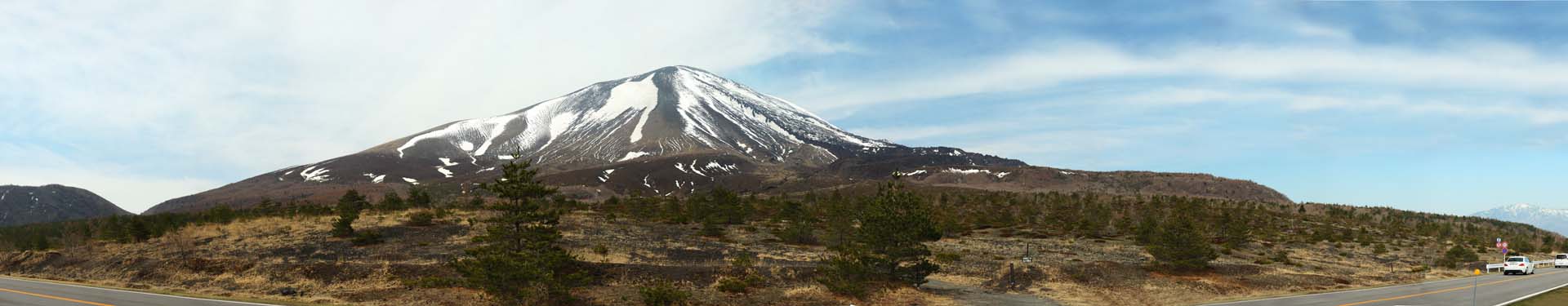 photo,material,free,landscape,picture,stock photo,Creative Commons,Mt. Asama-yama, Snow, volcano, Bave rock, Lava