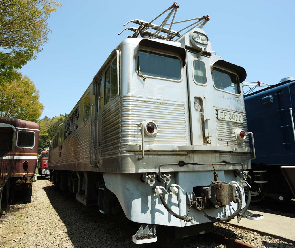 photo, la matire, libre, amnage, dcrivez, photo de la rserve,Galvanisme ferroviaire EF30 locomotif, voie ferre, Dtroit de barrire, connecteur, Le corps de l'acier sans tache