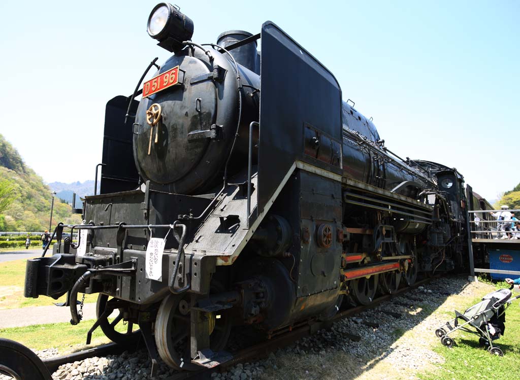 fotografia, material, livra, ajardine, imagine, proveja fotografia,Transporte por ferrovia D51 locomotivo a vapor, via frrea, , locomotiva a vapor, viajante