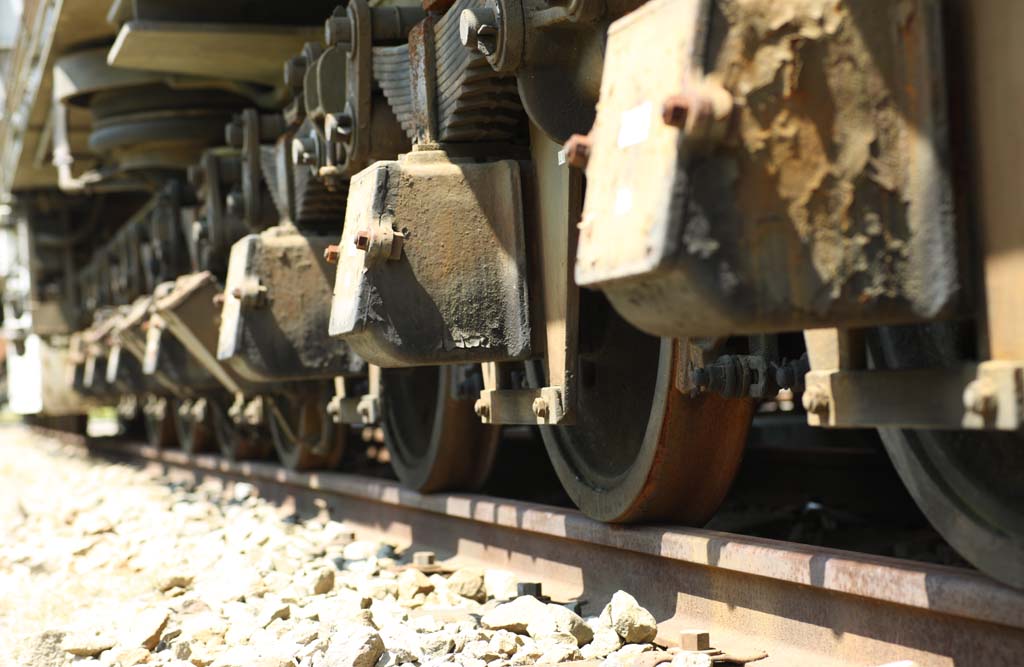 photo,material,free,landscape,picture,stock photo,Creative Commons,Freight car for heavy goods So 300, railroad, Track construction, Diesel, wheel