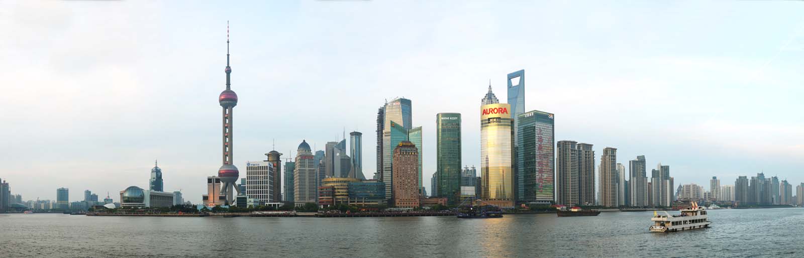 Foto, materieel, vrij, landschap, schilderstuk, bevoorraden foto,Een torenflat van Sjanghai, Hoogbouw, Schip, Blauwe lucht, Torenflat