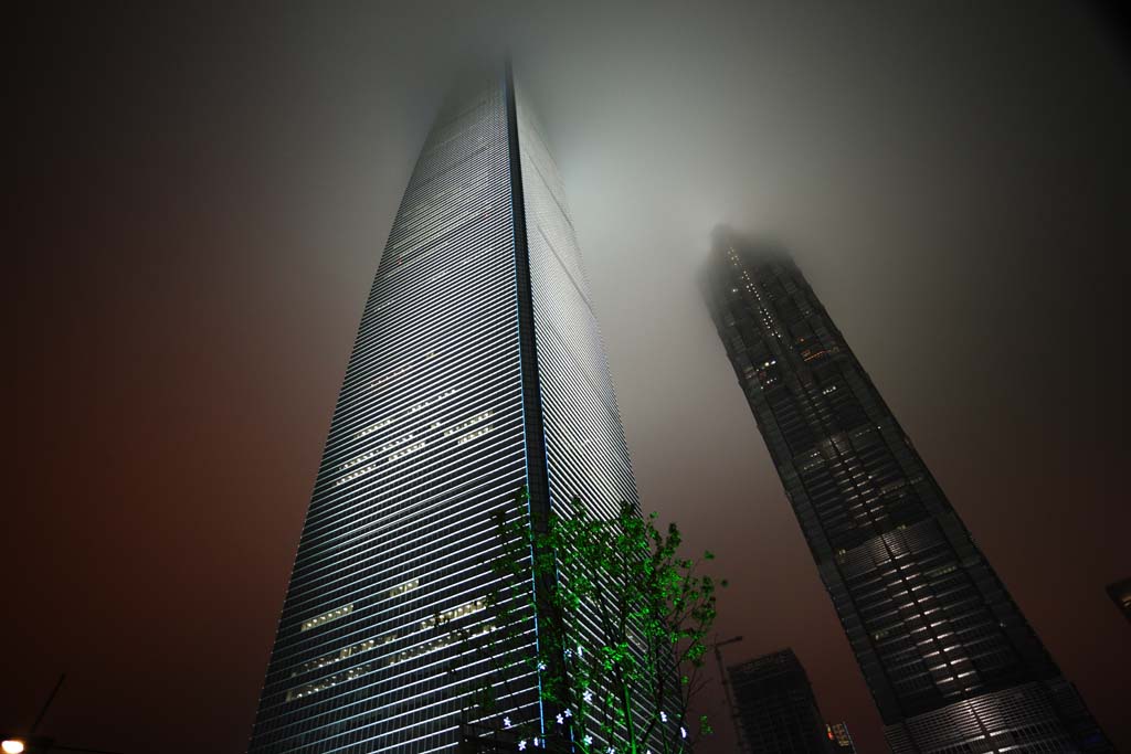 fotografia, materiale, libero il panorama, dipinga, fotografia di scorta,La Sciangai centro di finanza di palla rotondo (SWFC), edificio a molti piani, nube, Benzina, Edificio di Mori