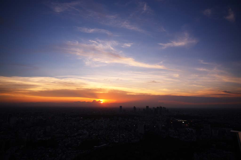 photo,material,free,landscape,picture,stock photo,Creative Commons,The setting sun which sets, Setting sun, Red, The sun, At dark