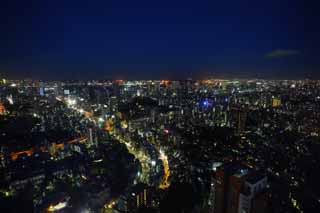 fotografia, material, livra, ajardine, imagine, proveja fotografia,Tquio viso inteira, Odaiba, edifcio de edifcio alto, Baa de Tquio, A rea de centro da cidade