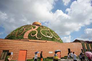 photo,material,free,landscape,picture,stock photo,Creative Commons,Shanghai World Exposition India building, SiddiSyed temple, The Shanghai world Expo garden, Sea treasure, international exposition