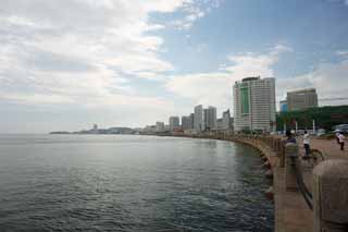 Foto, materiell, befreit, Landschaft, Bild, hat Foto auf Lager,Yantai-Kste, das Besichtigen von Stelle, Gebude, Ein Angler, Urlaubsort