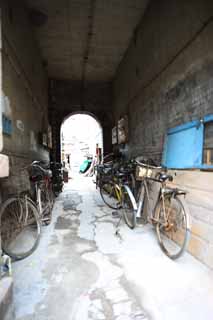 photo,material,free,landscape,picture,stock photo,Creative Commons,Yantai modern architecture, sightseeing spot, bicycle, An alley, resort