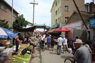 foto,tela,gratis,paisaje,fotografa,idea,Un mercado de ganancia rojo hondo, Mercado, Compartimiento de calle, Compras, Vida