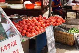 foto,tela,gratis,paisaje,fotografa,idea,Un mercado de ganancia rojo hondo, Mercado, Compartimiento de calle, Compras, Vida