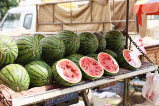 fotografia, materiale, libero il panorama, dipinga, fotografia di scorta,Un mercato di profitto rosso e profondo, mercato, stalla stradale, Facendo compere, Vita