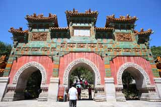 Foto, materieel, vrij, landschap, schilderstuk, bevoorraden foto,Putuozongchengtemple Bo betegelen, Tibet, Chaitya, Ik ben prachtig, Betegel Bo