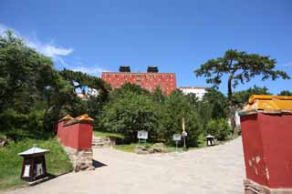 Foto, materiell, befreit, Landschaft, Bild, hat Foto auf Lager,Putuo Zongcheng-Tempel, Tibet, Chaitya, Ich bin herrlich, Rot und wei