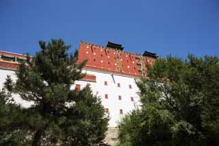 photo, la matire, libre, amnage, dcrivez, photo de la rserve,Putuo Zongcheng temple, Tibet, Chaitya, Je suis splendide, Rouge et blanc