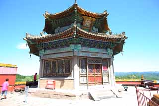 photo,material,free,landscape,picture,stock photo,Creative Commons,PutuoZongchengTemple balance all parts of the world bower, Tibet, Chaitya, Faith, Rich coloring