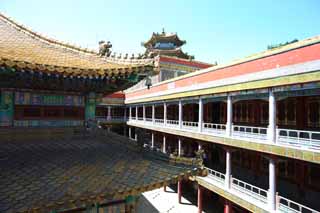 fotografia, materiale, libero il panorama, dipinga, fotografia di scorta,Putuo Zongcheng il tempio, Tibet, Chaitya, Faith, Colorante Ricco