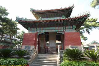 Foto, materiell, befreit, Landschaft, Bild, hat Foto auf Lager,Puning-Tempel Monumentelaube, groe Statue von Buddha Tempel, Chaitya, Faith, Monument