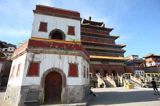 photo,material,free,landscape,picture,stock photo,Creative Commons,Puning temple Thebuildingofthebiggestbuddha, great statue of Buddha temple, Chaitya, Faith, The Kannon