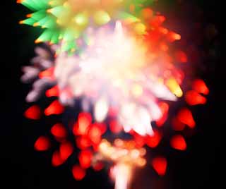 photo,material,free,landscape,picture,stock photo,Creative Commons,Tama River Fireworks Display, Launching fireworks, natural scene or object which adds poetic charm to the season of the summer, Signal fire, Brightness