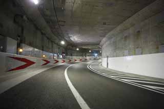 photo,material,free,landscape,picture,stock photo,Creative Commons,The tunnel of the Metropolitan expressway, tunnel, highway, light, corner