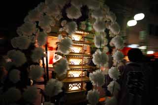 fotografia, materiale, libero il panorama, dipinga, fotografia di scorta,Servizio commemorativo buddista molte lampade, torre per Taho-nyorai, Molti splendono, linea, fiore artificiale