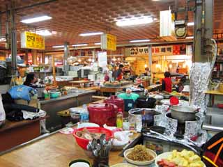 Foto, materiell, befreit, Landschaft, Bild, hat Foto auf Lager,Gyeongju-Markt, Laden, Eine Arkade, Markt, Esszimmer