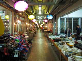 Foto, materiell, befreit, Landschaft, Bild, hat Foto auf Lager,Gyeongju-Markt, Laden, Eine Arkade, Markt, Bei Nacht