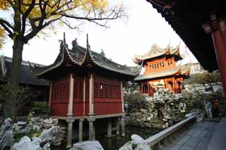 photo,material,free,landscape,picture,stock photo,Creative Commons,Yu Garden, Joss house garden, , Chinese food style, I am painted in red