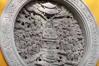 Foto, materiell, befreit, Landschaft, Bild, hat Foto auf Lager,Hangzhou Lingying-Tempel, Buddhismus, Kreis, Openwork, Buddha