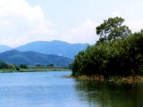 Foto, materiell, befreit, Landschaft, Bild, hat Foto auf Lager,Midori-Fluss, Midori, Fluss, Reservoir, Berge