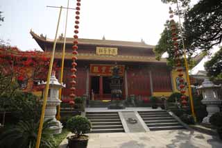 Foto, materieel, vrij, landschap, schilderstuk, bevoorraden foto,Jingci Tempel, Belangrijkste heiligdom, Chaitya, Afgewerkte hertog, Tiental Saiko schouwt