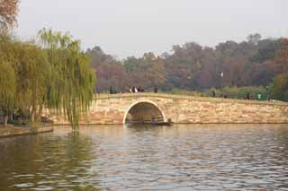 Foto, materiell, befreit, Landschaft, Bild, hat Foto auf Lager,Xi-hu-See, Oberflche eines Sees, Saiko, Tourist, Weide