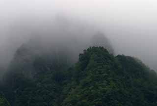 fotografia, materiale, libero il panorama, dipinga, fotografia di scorta,Illusione di montagne profonde, nebbia, , nube, montagna