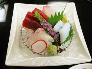 Foto, materiell, befreit, Landschaft, Bild, hat Foto auf Lager,Sashimi, Japanisches Essen, Meeresstachelflosser, perilla, Tunfisch