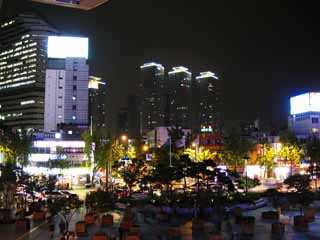 Foto, materiell, befreit, Landschaft, Bild, hat Foto auf Lager,Seoul-Station, Gebude, Ich beleuchte es, Gartenpflanze, Straenlaterne