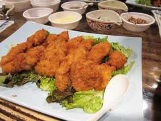 , , , , ,  .,Fried oysters, -fried , Fried , persimmon, oyster
