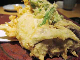 , , , , ,  .,Tempura,  , lobster ,  chrysanthemum, potato