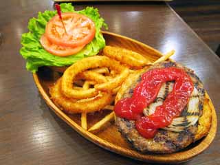 Foto, materiell, befreit, Landschaft, Bild, hat Foto auf Lager,Ein Hamburger, Amerikanische Kche, Ketschup, Schdel, Transporter