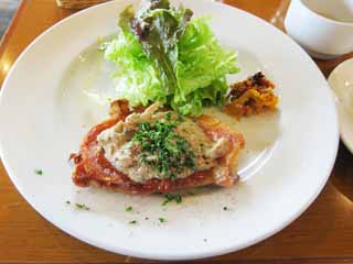 fotografia, materiale, libero il panorama, dipinga, fotografia di scorta,Un salti della carne di maiale, Carne di maiale, fonte, lattuga, Cibo occidentale