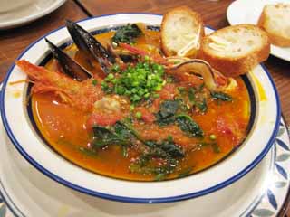 , , , , ,  .,Bouillabaisse, mussel, cuttlefish, lobster, pail