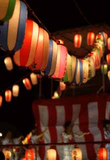 photo,material,free,landscape,picture,stock photo,Creative Commons,Summer festival lanterns, lantern, , , Bon-odori dance