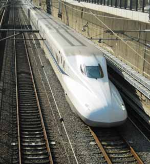 Foto, materieel, vrij, landschap, schilderstuk, bevoorraden foto,De Tokaido Shinkansen, Spoorweg, De Shinkansen, Blanke, Snelle doorvoer spoor