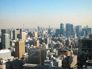 Foto, materiell, befreit, Landschaft, Bild, hat Foto auf Lager,Tokyo-Rundblick, Gebude, Shiodome, , 