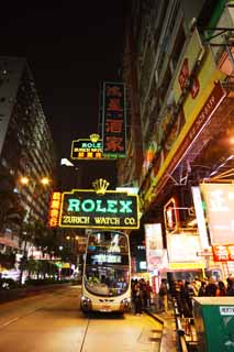 Foto, materiell, befreit, Landschaft, Bild, hat Foto auf Lager,Nacht Hongkong, Neon, Besucherzahl, Laden, Tafel