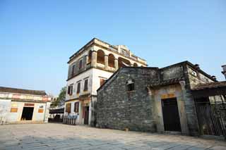 fotografia, materiale, libero il panorama, dipinga, fotografia di scorta,Zi Li Cun, Le rovine, scultura, mattone, Io sono Occidentale-stile