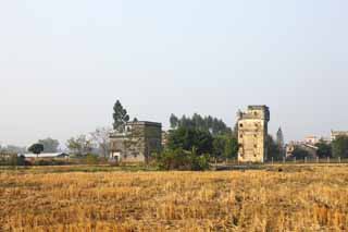 photo, la matire, libre, amnage, dcrivez, photo de la rserve,Zi Li Cun, Les ruines, sculpture, [des genoux de pierre] UNE tour, Je suis De l'ouest-style