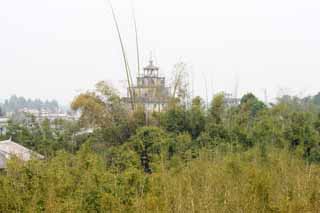 Foto, materieel, vrij, landschap, schilderstuk, bevoorraden foto,Mama xiang lang, De ravages, Beeldhouwkunst, [een stenige lap] Een toren, Ik ben Western-trant